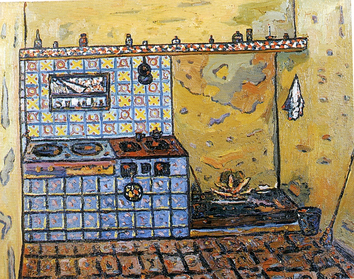 La cuina. 1961. Oli/tela. 60 x 73 cm. Museu d'Història de la Ciutat. Sant Feliu de Guíxols