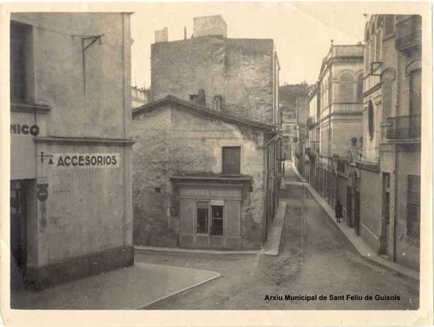 Carrer Hospital. Autor desconegut. Arxiu Municipal de Sant Feliu de Guíxols.